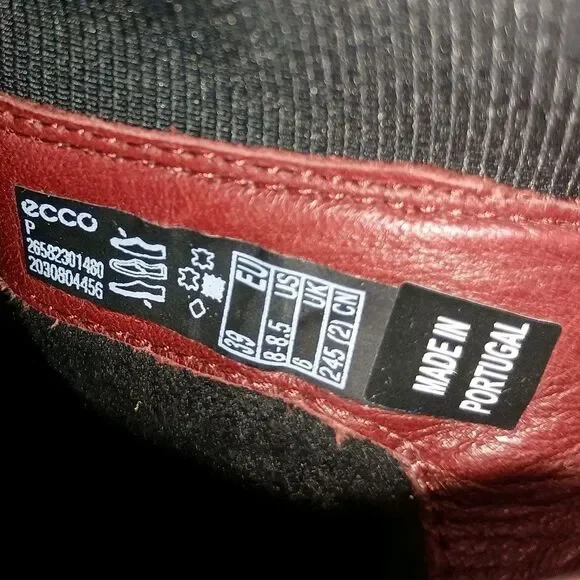 Ecco Red Ankle Boots - Picture 7 of 16